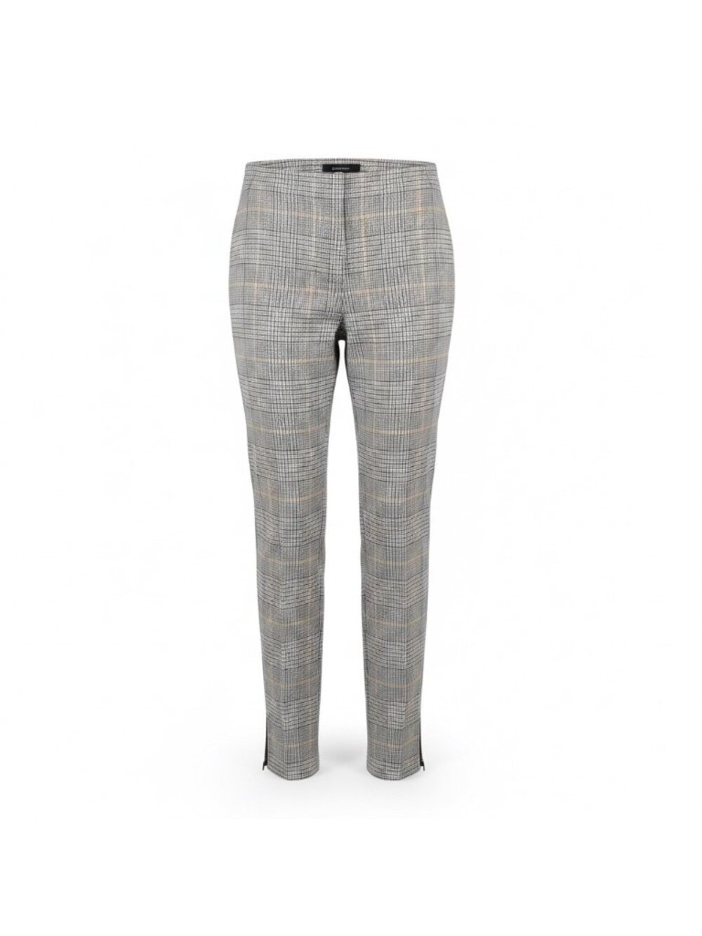 Ann Taylor Womens Black & White Plaid Stretch Slim Pants Fall Trousers Size 10